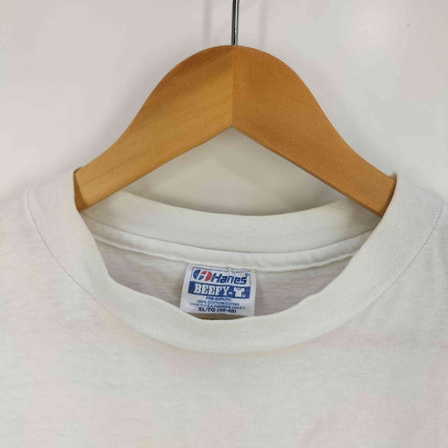 ヘインズ Hanes USA製 BEEFY PIONEER THE ART OF ENTERTAINMENT プリント Tシャツ メンズ import:XL