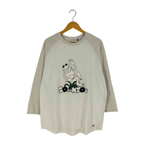 COTTON PAN GOATボディ キャラクタープリント ラグラン ロングスリーブTシャツ メンズ import:XL