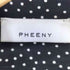 フィーニー PHEENY ドット柄 ボタンレスジャケット 羽織 レディース