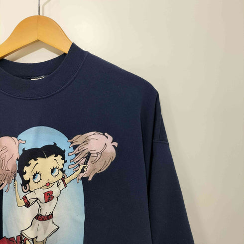 ヘインズ Hanes 90S メキシコ製 キャラクタープリント チアリーダー プルオーバースウェット メンズ import:XL