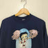 ヘインズ Hanes 90S メキシコ製 キャラクタープリント チアリーダー プルオーバースウェット メンズ import:XL