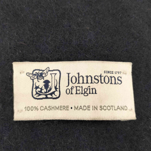 ジョンストンズオブエルガン johnstons of elgin スコットランド製 カシミア マフラー メンズ