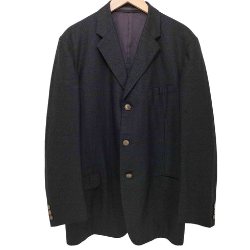 MARUKI WEAR TOKYO MADE チェック柄 ウール 3Bテーラードジャケット メンズ