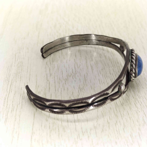 P刻印 sterling ストーンバングル ラピスラズリ メンズ