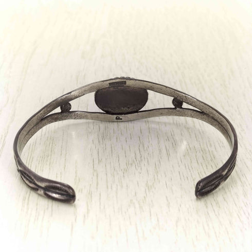 P刻印 sterling ストーンバングル ラピスラズリ メンズ