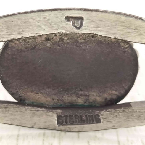 P刻印 sterling ストーンバングル ラピスラズリ メンズ