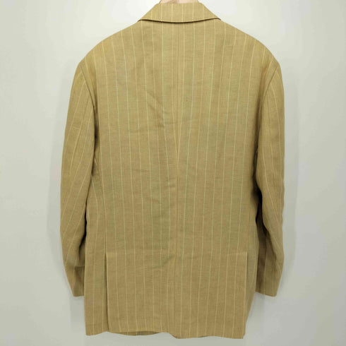 ポロバイラルフローレン Polo by RALPH LAUREN 90S 三角タグ ウール リネン シングル 2B ストライプ テーラードジャケット メンズ C96-W86-T175