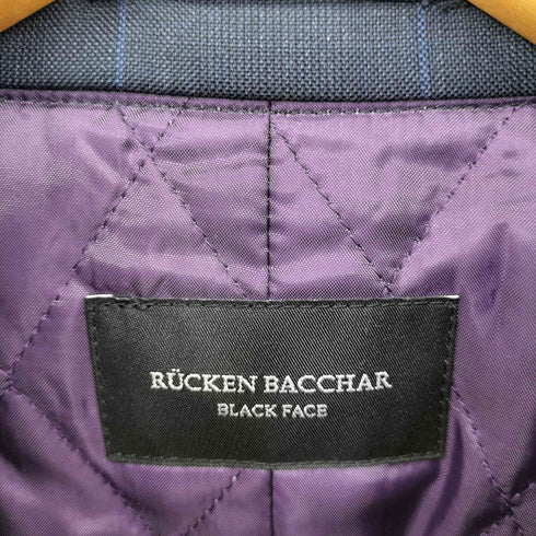 RUCKEN BACCHAR SOLOETX 裏地キルトチェックウールポリコート メンズ JPN:M