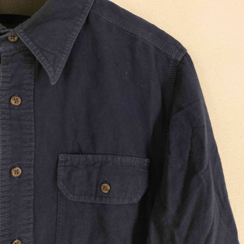 エディーバウアー Eddie Bauer 長袖ネルワークシャツ メンズ import:M