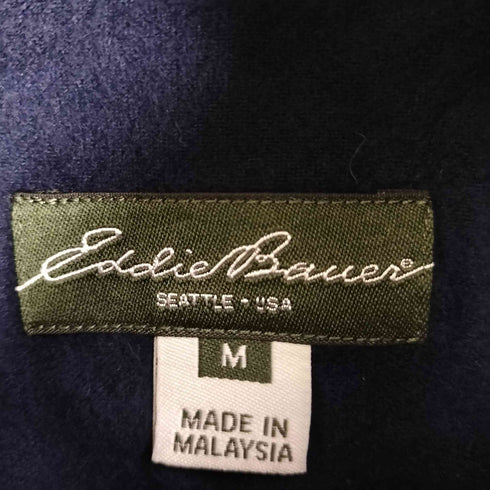 エディーバウアー Eddie Bauer 長袖ネルワークシャツ メンズ import:M