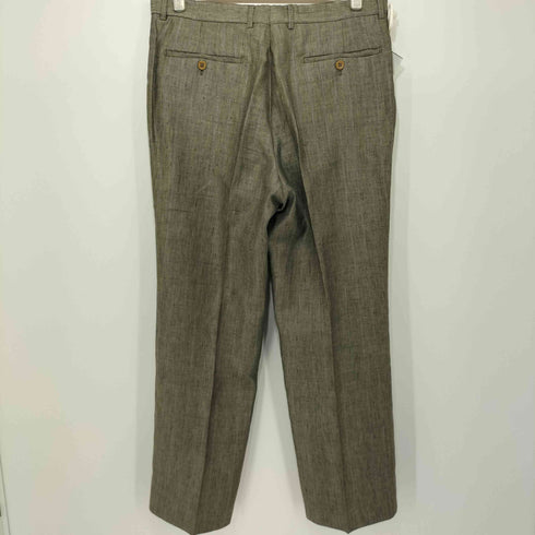 ermenegildo zegna イタリア製 リネン ピークドラペル ダブルプレスト テーラードジャケット メンズ 50
