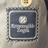 ermenegildo zegna イタリア製 リネン ピークドラペル ダブルプレスト テーラードジャケット メンズ 50
