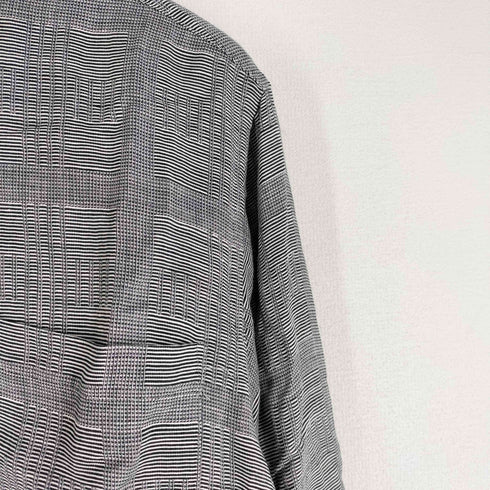 ニーマンマーカス Neiman Marcus 70-80s 襟芯 グレンチェック リネンコットン 長袖シャツ メンズ import:M
