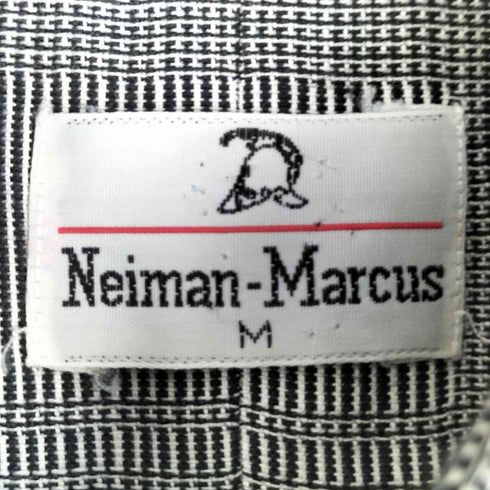 ニーマンマーカス Neiman Marcus 70-80s 襟芯 グレンチェック リネンコットン 長袖シャツ メンズ import:M