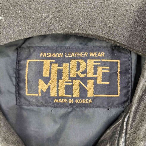 THREE MEN レザー ジャケット メンズ JPN:L