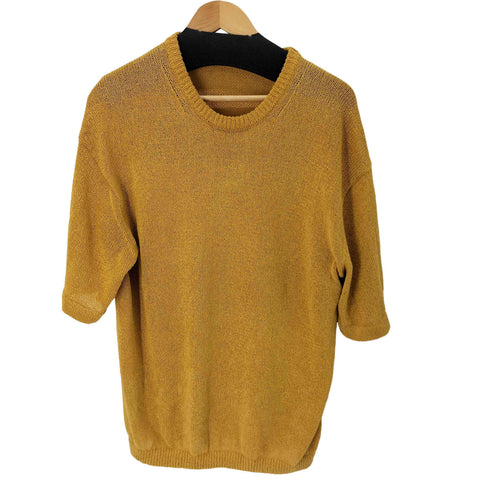 ビューティーアンドユースユナイテッドアローズ BEAUTY & YOUTH UNITED ARROWS 23SS ペーパーヤーン クルーネック ショートスリーブ ニット メンズ JPN:L