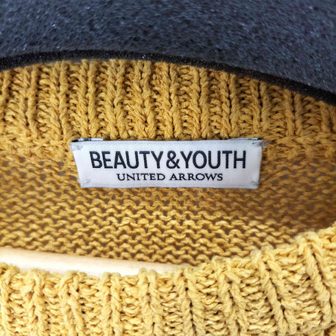 ビューティーアンドユースユナイテッドアローズ BEAUTY & YOUTH UNITED ARROWS 23SS ペーパーヤーン クルーネック ショートスリーブ ニット メンズ JPN:L