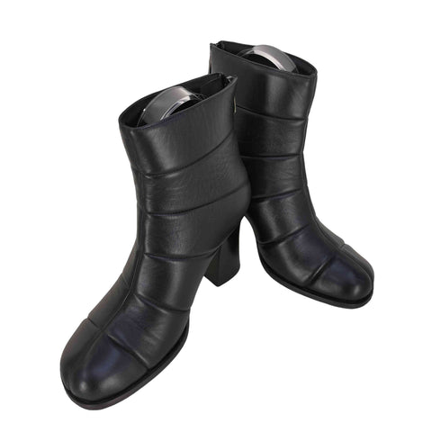 オットバイユークス 8 by YOOX QUILTED LEATHER ANKLE BOOT キルティング レザー アンクルブーツ レディース 39