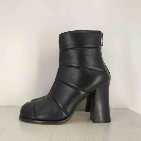 オットバイユークス 8 by YOOX QUILTED LEATHER ANKLE BOOT キルティング レザー アンクルブーツ レディース 39