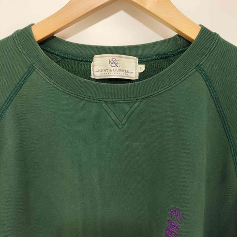 ケントアンドカーウェン KENT&CURWEN ロゴ刺繍 クルーネック プルオーバースウェット メンズ import:L
