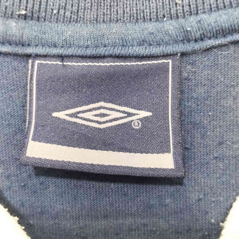 アンブロ UMBRO 00S ワンポイントロゴ刺繍 Vネック S/S Tシャツ メンズ import:M