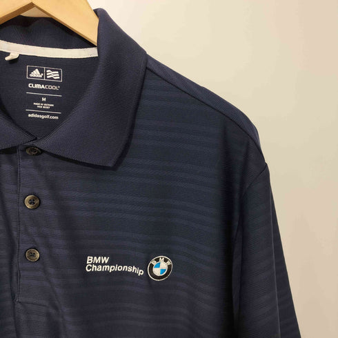 アディダス adidas 企業ロゴ ボーダー S/S ポロシャツ メンズ import:M