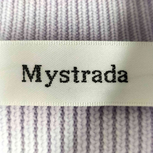 マイストラーダ mystrada ボウタイギャザーショルダーニット レディース 38