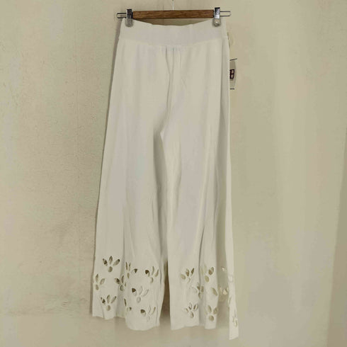 ザラ ZARA カットワークリブニットパンツ レディース M