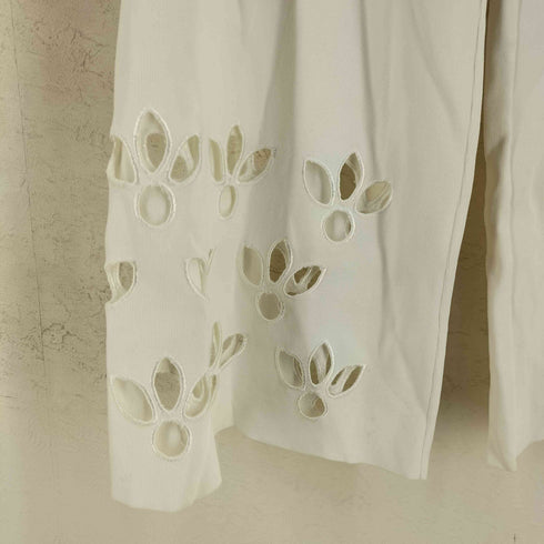 ザラ ZARA カットワークリブニットパンツ レディース M