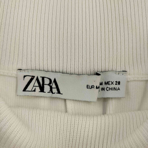 ザラ ZARA カットワークリブニットパンツ レディース M