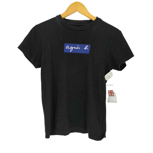 アニエスベー agnes b. 別注 ボックスロゴ S/S Tシャツ レディース JPN:S
