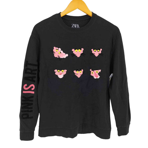 ザラ ZARA キャラクタープリント クルーネックスウェット レディース import:M