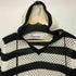 ザラ ZARA HOODED KNIT SWEATER WITH STRIPES Square One クロップドサマーニットフーディー レディース import:S