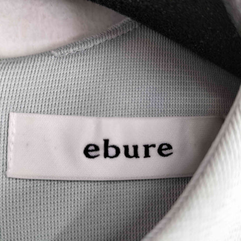 エブール ebure ダブルラッセルクルーネックカットソー レディース 38