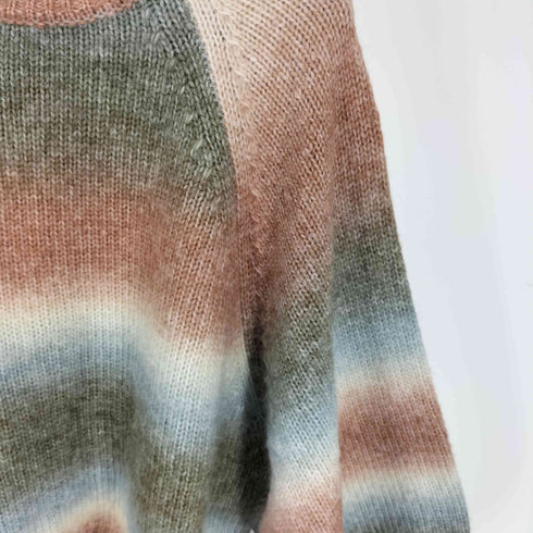 she's closet モヘアタッチボリュームスリーブショート丈グラデーションニット レディース FREE