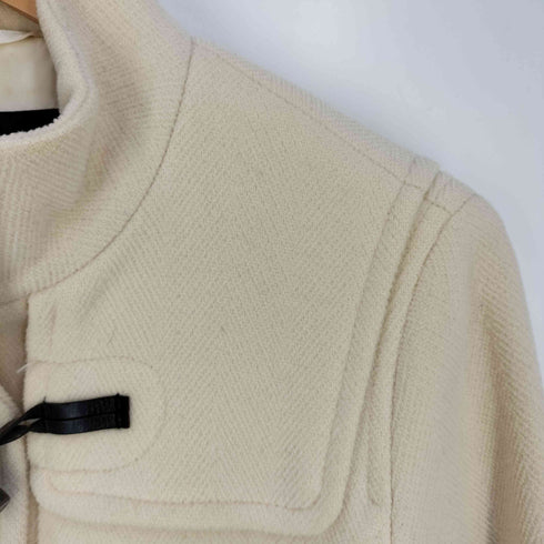 バーバリーロンドン BURBERRY LONDON 水牛角トグル スタンドカラー ウール ダッフルコート レディース 38
