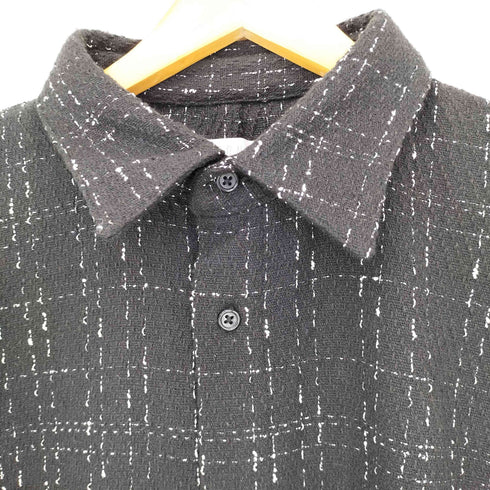 アストロノミー ASTRONOMY 24AW ワイドシルエット ツイードドルマンシャツ メンズ JPN:S