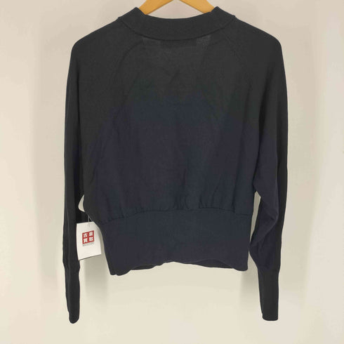 フレッドペリー FRED PERRY V-Neck Cardigan Vネック カーディガン ワンポイント 刺繍 コットン ウール レディース UK:10