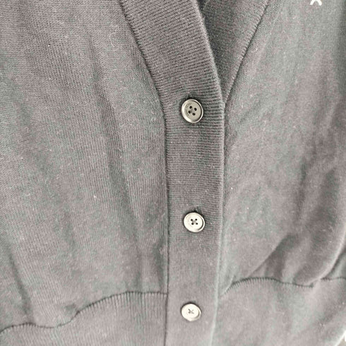 フレッドペリー FRED PERRY V-Neck Cardigan Vネック カーディガン ワンポイント 刺繍 コットン ウール レディース UK:10