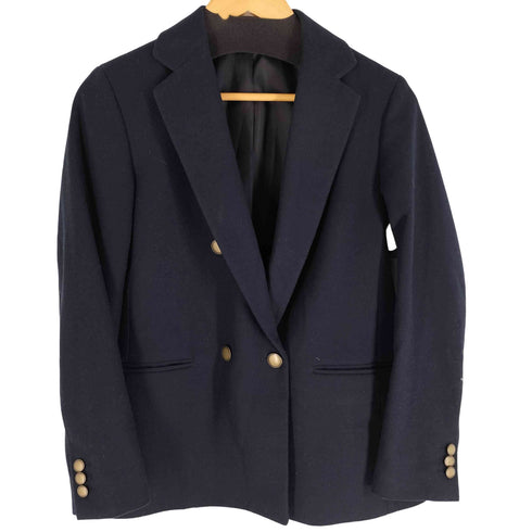 ユニクロ UNIQLO ダブルジャケット 紺ブレ 金ボタン ブレザー ダブルブレスト レディース JPN:S