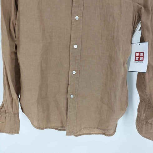 ポロバイラルフローレン Polo by RALPH LAUREN 復刻タグ RELAXED FIT ポニー 刺繍 リネン B.D シャツ レディース XXS