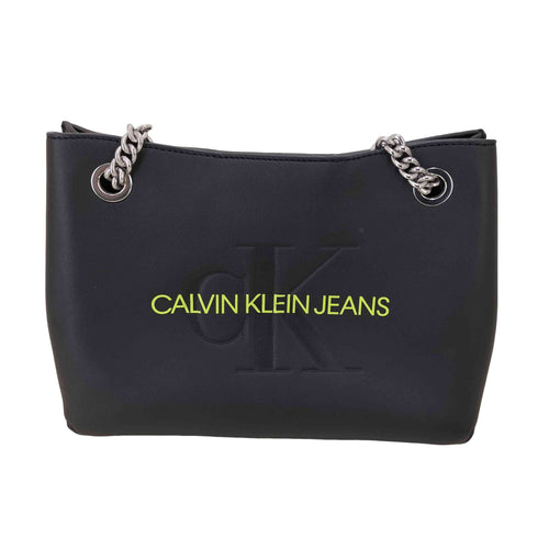 カルバンクラインジーンズ Calvin Klein Jeans ロゴ刻印チェーンショルダーバッグ レディース