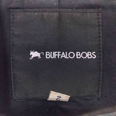 バッファローボブズ BUFFALO BOBS ラムレザー ジップアップ レザージャケット メンズ JPN:2