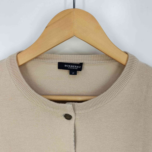 バーバリーロンドン BURBERRY LONDON ロゴ刺繍 コットンカーディガン レディース FREE
