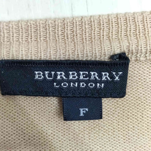 バーバリーロンドン BURBERRY LONDON ロゴ刺繍 コットンカーディガン レディース FREE