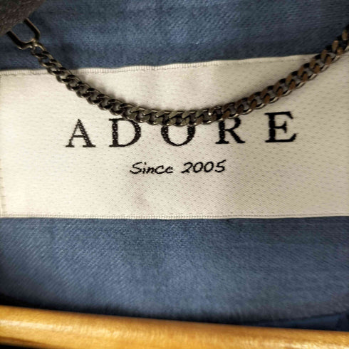 アドーア ADORE リネン ボタンレス ジャケット レディース 38