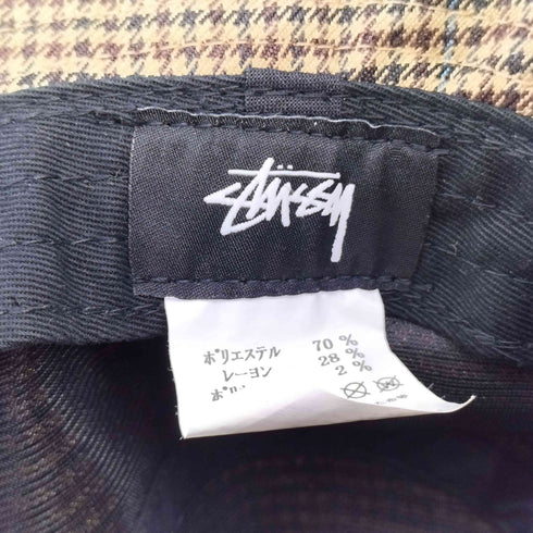 ステューシー Stussy フロントロゴチェックバケハ レディース XL