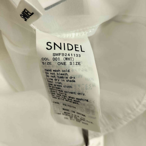 スナイデル snidel リボンカフスフリルブラウス レディース ONE SIZE