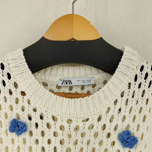 ザラ ZARA クロップド クロッシェニットベスト レディース JPN:L