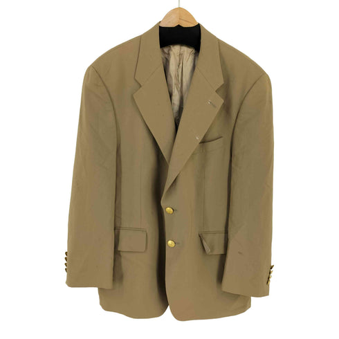 チャップスラルフローレン CHAPS RALPH LAUREN カナダ製 MACY'S 金ボタン 2Bシングルテーラードジャケット メンズ import:S